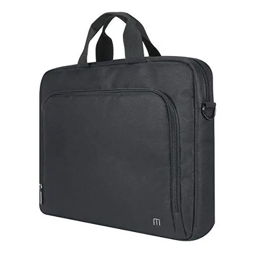 Produktbild: Laptoptasche 14-16 Zoll mit Schulterriemen, Notebooktaschen 15.6 Zoll, Aktenkoffer, Dokumententasche für Business, Verstärkter Boden, Strapazierfähiges Material, Schwarz