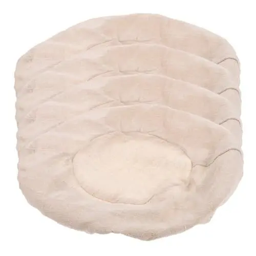 Produktbild: LAPYAPPE 4Pcs Gärkorb-Stoffabdeckung brotbackzubehör Teigtuch Brotgärkorb Bezug Runder Brotgärkorb-Einsatz Stoffeinlage für Brotgärkörbchen Brotkorbeinlage Stoff Baumwolle Beige