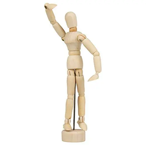 Produktbild: Larcele Holz Menschlichen Gelenken Mannequins Zeichnungsmodell MRMX-01 (15.3cm/6inch) MEHRWEG