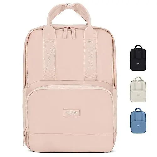 Produktbild: LARKSON Rucksack Damen & Herren Rosa - No 6 - Daypack mit 16 Zoll Laptopfach - Rucksäcke für City Schule Business - Schulrucksack Mädchen Teenager - Wasserabweisend
