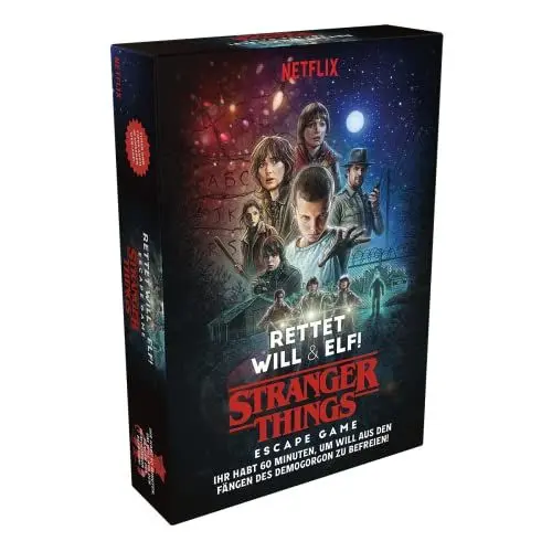 Produktbild: Larousse, Stranger Things: Rettet Will und Elf!, Familienspiel, Rätselspiel |2-8 Spieler, Ab 14+ Jahren, 60 Minuten, Deutsch