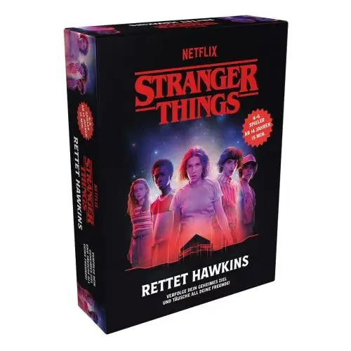 Produktbild: Larousse | Stranger Things: Rettet Hawkins | Familienspiel | Deduktionsspiel | 4-6 Spieler | Ab 14+ Jahren | 15 Minuten | Deutsch