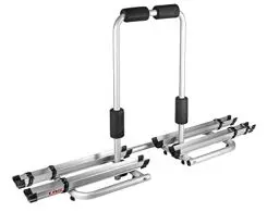 Produktbild: LAS 11807 Deichsel-Fahrradträger, abklappbar, für 2 Fahrräder, Deichselträger, für Wohnwagen, Ca. 145 x 73 x 34 cm, grau