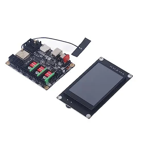 Produktbild: Lasergravur-Kit, Hochpräzises Drucken, Lasergravierer, Touchscreen, Intuitives Display, Klare Benutzeroberfläche für Heimwerker (Touchscreen mit 12–24 VDC-Steuerplatine)