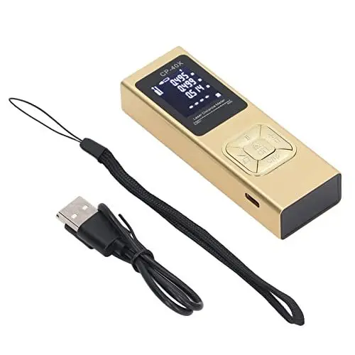 Produktbild: Laservermessung IP54 Wasserdichtes Gehäuse aus Aluminiumlegierung -Entfernungsmesser Verschiedene Messungen Hochpräzises, Hintergrundbeleuchtetes LCD-Handgerät (40m)
