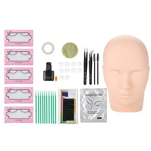 Produktbild: Lash Extension Kit 11 Teile Wimpernverlängerung Set, Wimpernverlängerung, Pfropfen Falsche Wimpern Putzstäbe Pinzette Mit Wasserdicht Schwarzer Länger Dicker Wimpern Für Anfänger S