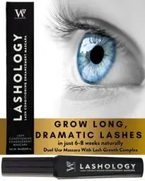 Produktbild: Lashology Eyelash Growth Serum Mascara in Schwarz, Wimpernserum in einer Mascara für dickere, stärkere, vollere und länger aussehende Wimpern