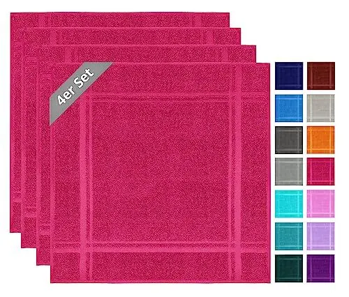 Produktbild: Lashuma Spültücher Set Baumwolle, London Trockentücher Rot - Rhabarber 50x50 cm