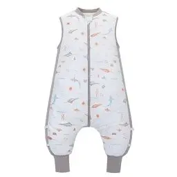 Produktbild: LAT LEE AND TOWN Baby Schlafsack mit füßen 2.5 Tog Baby Schlafsäcke ohne Ärmeln 100% Baumwolle Winter Baby Schlafsack ärmelloser Schlafanzug für Säugling Kinder(Korallenwal, S)