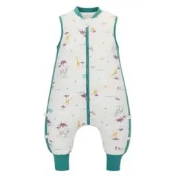 Produktbild: LAT LEE AND TOWN Baby Schlafsack mit füßen 2.5 Tog Baby Schlafsäcke ohne Ärmeln 100% Baumwolle Winter Baby Schlafsack ärmelloser Schlafanzug für Säugling Kinder (Nachleuchtende Tiere, S)