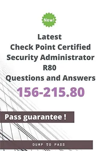 Produktbild: Latest Check Point Certified Security Administrator 156-215.80 R80 Questions and Answers: 156-215.80 Workbook