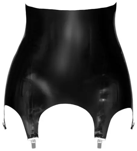 Produktbild: Latex Strapsgürtel XL Schwarz