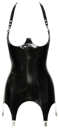 Produktbild: Latex Strapshemd busenfrei M Schwarz
