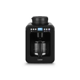 Produktbild: Lauben Grind&Drip Coffee Maker 600BB, kleine Kaffeemaschine mit Integriertes Mahlwerk, Abwaschbarer Filter, Automatische Abschaltung, Anti-Tropf® Technologie, Inhalt 4 Tassen