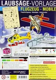 Produktbild: Laubsägevorlage Flugzeug (Mobile): Laubsägevorlage für ein Mobile mit 3 Flugzeugen