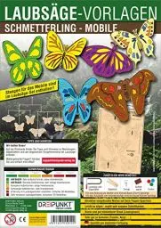 Produktbild: Laubsägevorlagen Schmetterling (Mobile): Laubsägevorlage für ein Mobile mit Schmetterlingen