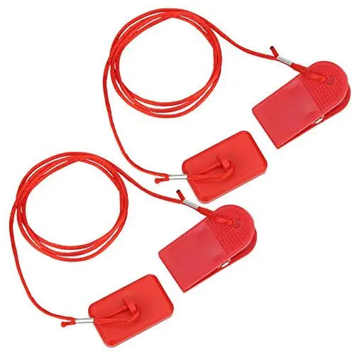 Produktbild: Laufband Magnetisches Sicherheitsschloss, 2 Stück Universal Laufband Sicherheitsschalter Schloss Magnet Schlüssel Rechteck Clip Laufband Sicherheitsschalter Trainingsgerät Befestigungen Trainingsgerät