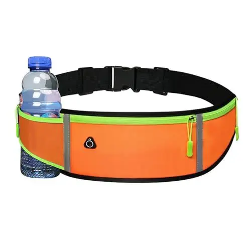 Produktbild: Laufgürtel für Handy,Lauftasche Jogging,Hüfttasche,verstellbare Sportgürtel,wasserdichte Running Belt für Joggen,Fitness,Bergsteigen,Radfahren,Wandern,Reisen und Outdoor Aktivitäten(Orange)
