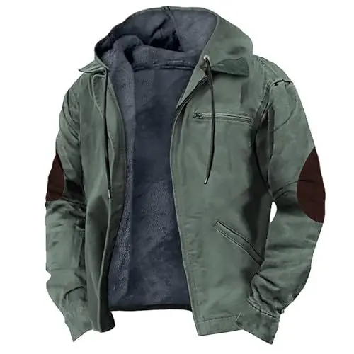 Produktbild: laufjacke herren fleece jacke herren urban classic hoodie herren filzjacke herren women winter jacket jacket herren winter kurzmantel herren winter sweatjacke herren mit kapuze