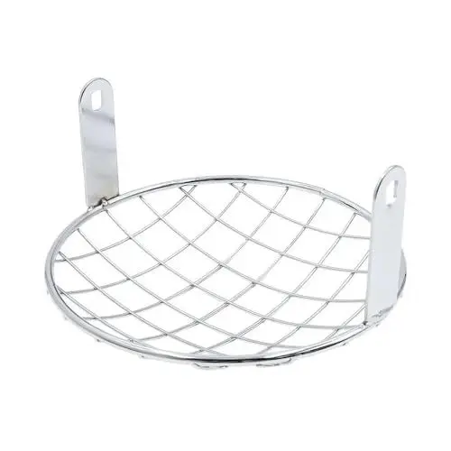 Produktbild: BELWEI Motorrad Vorderlicht Schutzhülle Mo&torrad Zubehör 7,8 Zoll Schwarz Verchromt Metall Scheinwerfer Mesh Grill Scheinwerfer Gitter Abdeckung Für Ha&rley