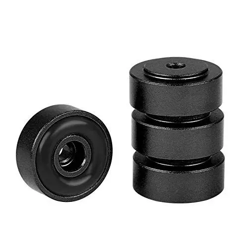 Produktbild: Dioche Isolation Feet, 4 Stück Lautsprecherständer Füße, 20 x 8 mm Aluminiumlegierung Verstärkerfüße, Stoßdämpfer, Verstärkerfüße, Schwarz für Verstärker Plattenspieler Subwoofer