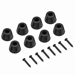 Produktbild: Dioche Lautsprecher Absorber Füße, 4 Pairs 30x20mm Gummi Füße Anti Vibration Basis Pad Ständer für Lautsprecher Gitarre Verstärker W Schrauben