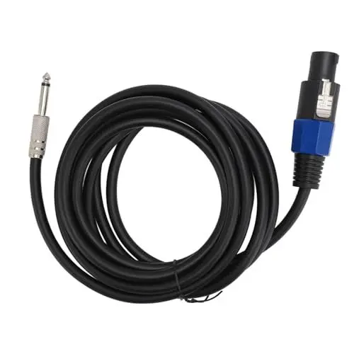 Produktbild: Lautsprecherkabel, Professionelles 1/4 Zoll Stecker Verlängerungskabel für Lautsprecher, Verbesserter Lautsprecherkabel Ersatz für Bühnenmonitore, Subwoofer