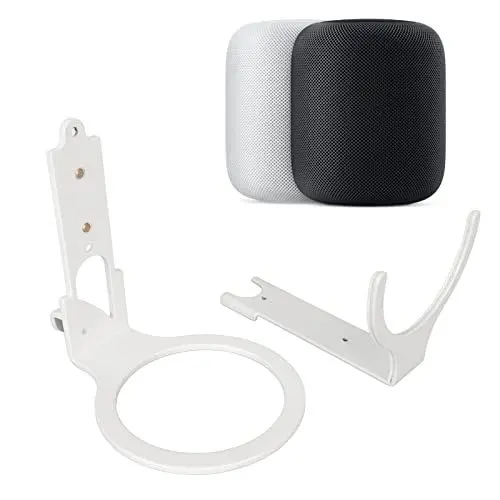 Produktbild: Lautsprecher-Wandhalterung für HomePod 2nd Gen, Kompatibel mit HomePod 2nd Generation Lautsprecher Wandmontierter Stabiler Metallhalterungsständer, 6,7 X 3,9 X 3,9 Zoll (Weiss)