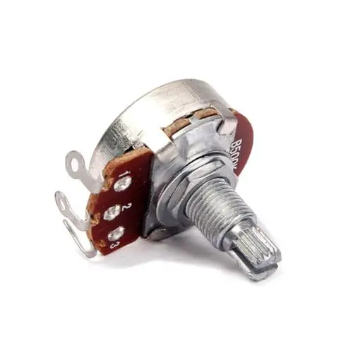 Produktbild: ifundom Bk Linear Taper Rotary Potentiometer Gitarre Dual Deck Ohm Ersatz Coarse Knurled Shaft Split Shaft Für Einfache Installation Und Anpassung