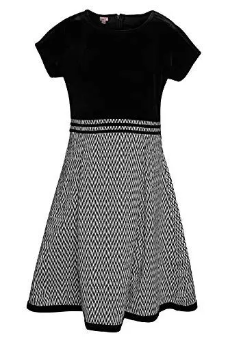 Produktbild: La-V Festliches Mädchenkleid Zick-Zack/Größe 158