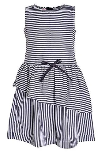 Produktbild: La-V Mädchen Sommerkleid Marineblau H118/Größe 110