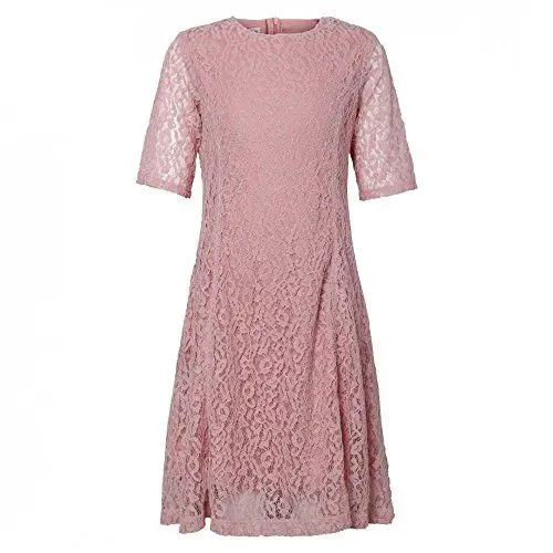 Produktbild: La-V Mädchen Spitzenkleid Altrosa P74-170/Größe 170