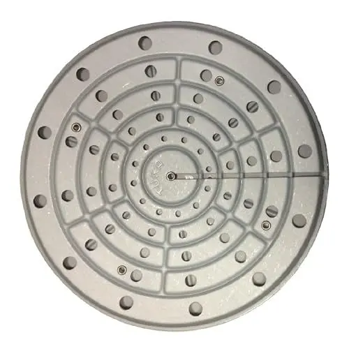 Produktbild: Lavatelli TUKA, Thermoplatte, Wärmespeicher für Gasherde, Einsparungen und besseres Kochen, Stahl, Grau. Flammenverteilerofen für zu Hause, flammblech für gasgrill, MAXI 20cm Durchmesser