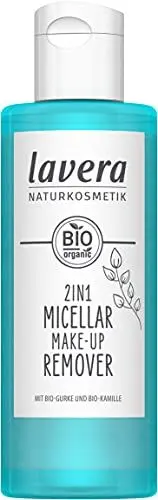 Produktbild: lavera 2in1 Micellar Make-up Remover - Make-Up Entferner - glutenfrei - Vegan - ohne Silikone -ohne Mineralöl - ohne Mikroplastik - Bio-Gurkenextrakt - Bio-Kamillenextrakt - 100ml