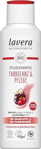 Produktbild: lavera Pflegeshampoo Farbglanz & Pflege - ohne Silikone - Natürlich seidiger Farbglanz & geschmeidiges Haar - vegan - Naturkosmetik - 250 ml