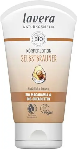Produktbild: lavera Selbstbräunungslotion Körper - Selbstbräuner - natürliche Bräune - feuchtigkeitsspendend - vegan - Naturkosmetik - 125 ml