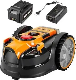 Produktbild: LawnMaster VBRM16 OcuMow™ Mähroboter für geeignet für bis zu 100 qm-Selbstfahrender Rasenmäher Roboter mit MX 24V 4.0Ah Lithium-Ionen Akku Ohne Kabel