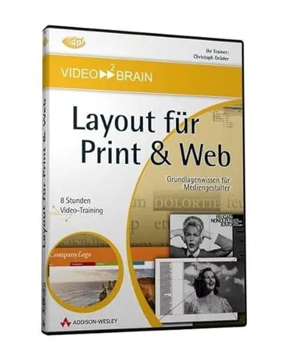 Produktbild: Layout für Print & Web: Grundlagenwissen für Mediengestalter - 8 Stunden Video-Training auf DVD (AW Videotraining Grafik/Fotografie)