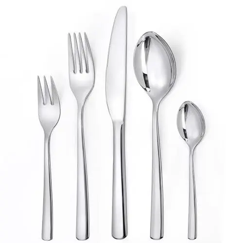 Produktbild: LAZAHOME Besteck Set 6 Personen, 30 teilig Edelstahl Besteckset, Essbesteck Set mit Messer Gabel Löffel, Hochwertiges Edelstahlbesteck, Spülmaschinenfest.