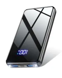 Produktbild: Lazci Power Bank, 22,5W Powerbank 26800mAh mit USB-C Input & Output, PD 3.0 QC 4.0 Externer Handyakkus mit Taschenlampe, Kompatibel mit iPhone, Samsung Galaxy, iPad und Mehr - Schwarz