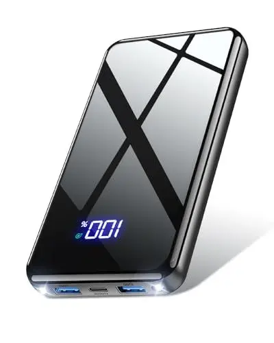 Produktbild: Lazci Power Bank, 22,5W Powerbank 26800mAh mit USB-C Input & Output, PD 3.0 QC 4.0 Externer Handyakkus mit Taschenlampe, Kompatibel mit iPhone, Samsung Galaxy, iPad und Mehr - Schwarz