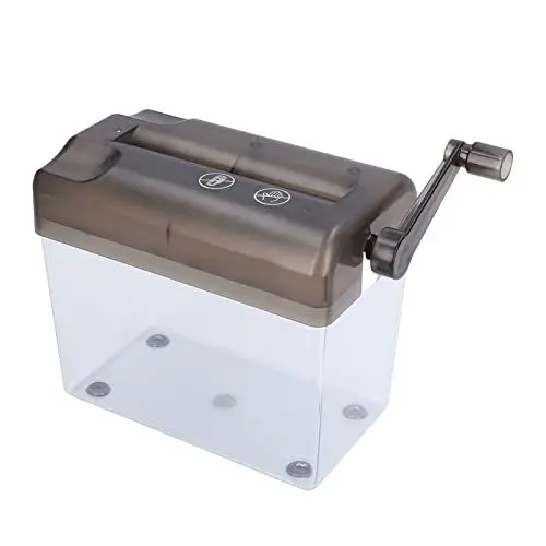 Produktbild: Manueller Aktenvernichter, Mini-Desktop-Aktenvernichter, Partikel-Schredder, elektrischer Aktenvernichter für Büro-Schreibtisch(grau)