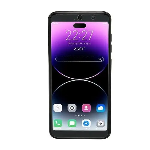Produktbild: 6,1-Zoll-HD-Smartphone Entsperrt für11.0, 7000-mAh-Akku, MT6889-Zehnkern-CPU, 16-MP-Kamera mit Hoher Pixelzahl, Gesichtserkennung mit BT, FM, GPS (EU-Stecker)