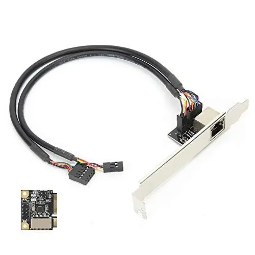Produktbild: Lazmin112 -Netzwerkkarte, 10/100/1000IMbps Korrosionsschutz PCI-E-Schnittstelle Gigabit LAN Kabelgebundener -Drive-Netzwerkadapter, Plug & Play, für