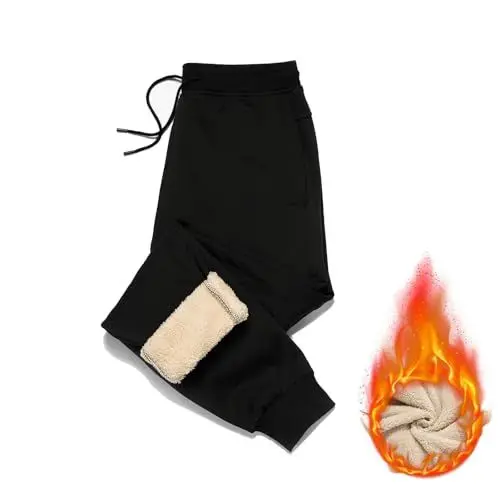 Produktbild: LBL Jogginghose Herren Fleece Warme Hosen Plüsch Freizeithose Thermo Dicke Winterhose Baumwolle Haushose