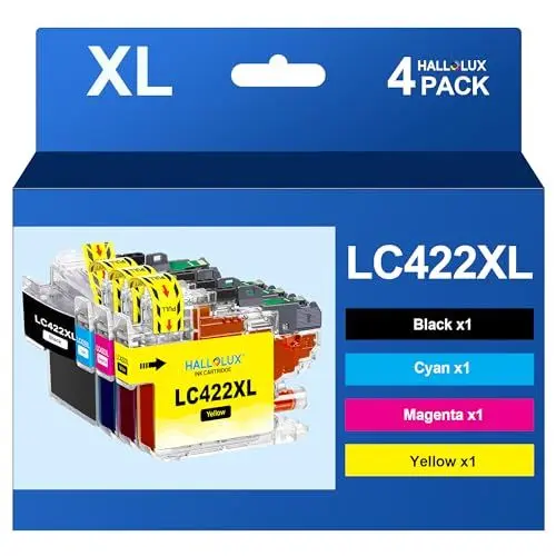Produktbild: LC422XL XL Große Kapazität LC-422XLVAL Tintenpatronen Value Pack für Brother LC422 LC-422XL LC-422XLVAL Patronen für Brother MFC-J5340DW MFC-J5345DW MFC-J5740DW MFC-J6540DW MFC-J6940DW (4er-Pack)