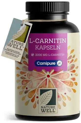 Produktbild: L-Carnitin Kapseln 150x - L-Carnitin hochdosiert mit 2000 mg L-Carnitin aus 100% Carnipure® Carnitin - reines L-Carnitin in Premium-Qualität - ohne unerwünschte Zusätze - laborgeprüft und 100% vegan