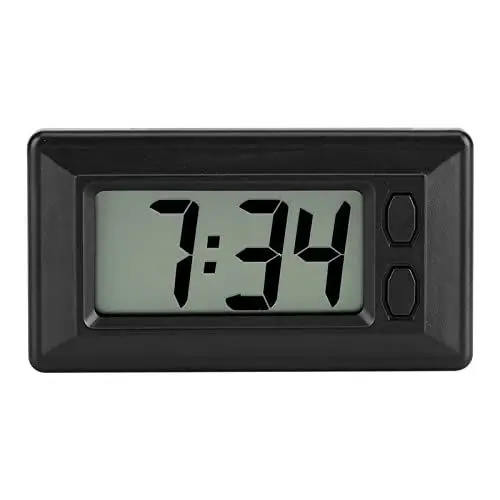 Produktbild: LCD Digital Tisch Auto Armaturenbrett, Kleine Uhr, Kleine Digitaluhr, Batteriebetrieben, Schreibtisch, Elektronische Uhr, Datum, Uhrzeit, Kalenderanzeige