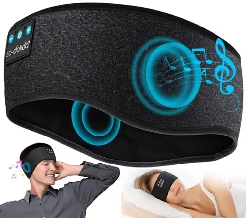 Produktbild: LC-dolida Schlafkopfhörer Bluetooth Stirnband Schlaf Kopfhörer Bluetooth V5.4 Kopfhörer zum Schlafen,Sportskopfhörer Musik Schlaf Kopfhörer Stirnband für Sport Training,Joggen,Yoga,Reisen,Gaming