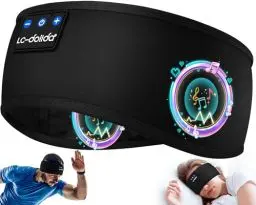Produktbild: LC-dolida Schlafkopfhörer Stirnband Bluetooth,Super Weiche Sleep Headphones Sportskopfhörer für Männer und Frauen,Stirnband Kopfhörer mit Mikrofonen für Training,Joggen,Yoga